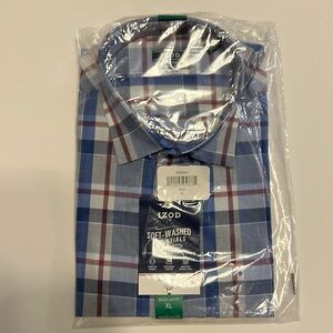Izod regular fit button down, soft wash, essentials, long sleeve shirt